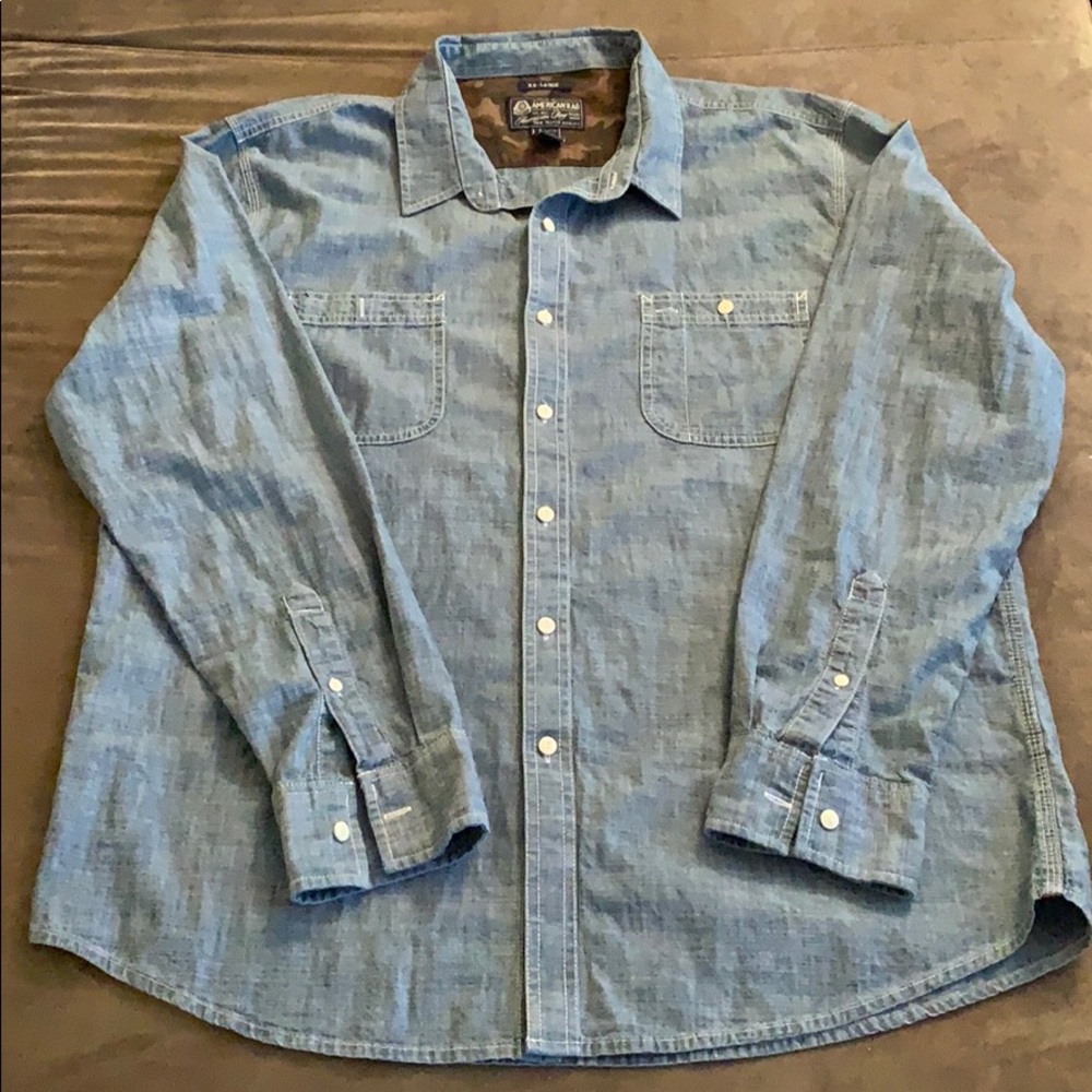 American Rag Blue Denim Button Down